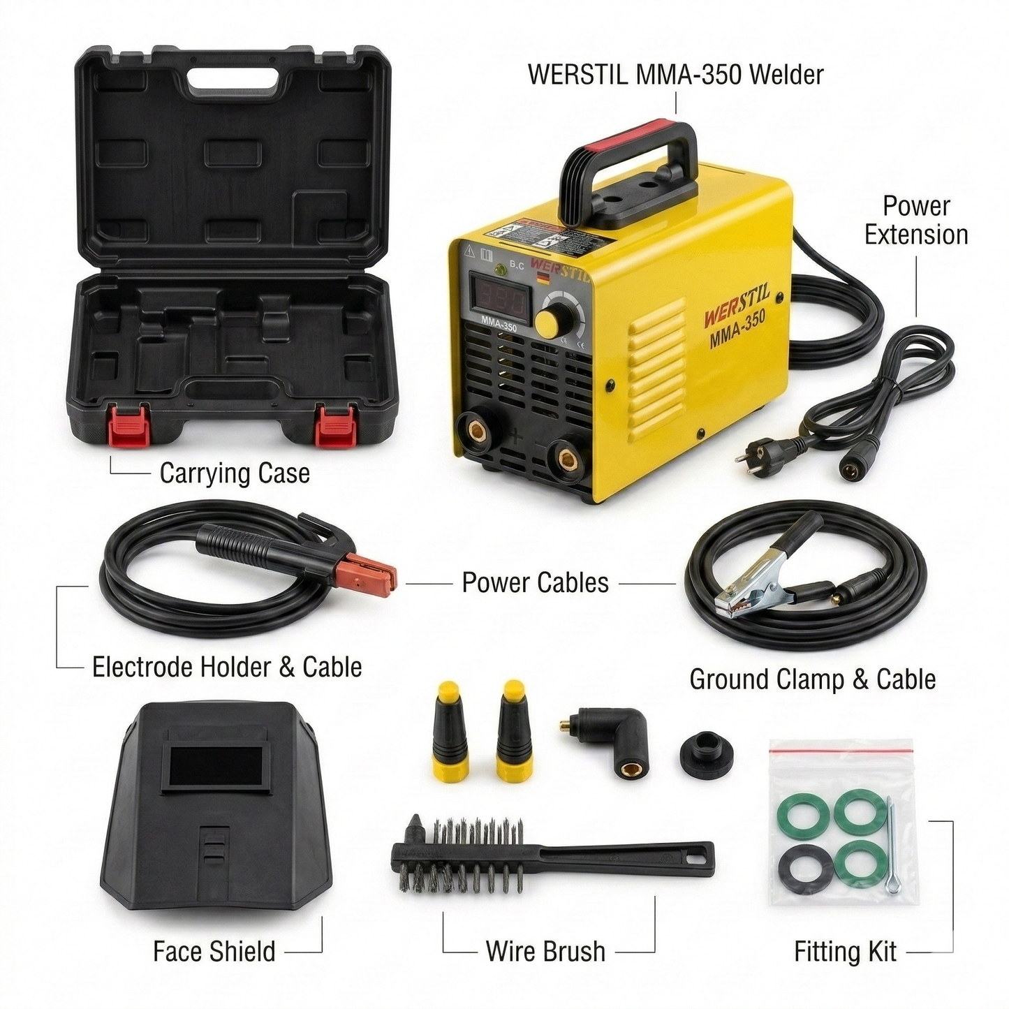 Инверторен Eлектрожен Werstil 350А