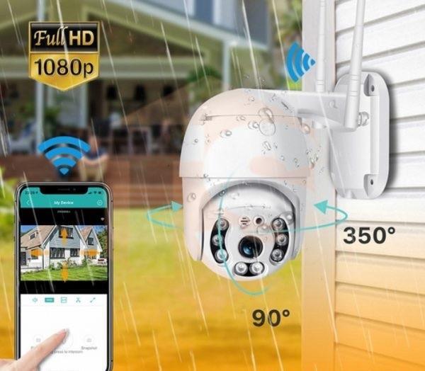 WIFI Външна Камера С Две Антени Нощно Виждане FULL HD 1080P