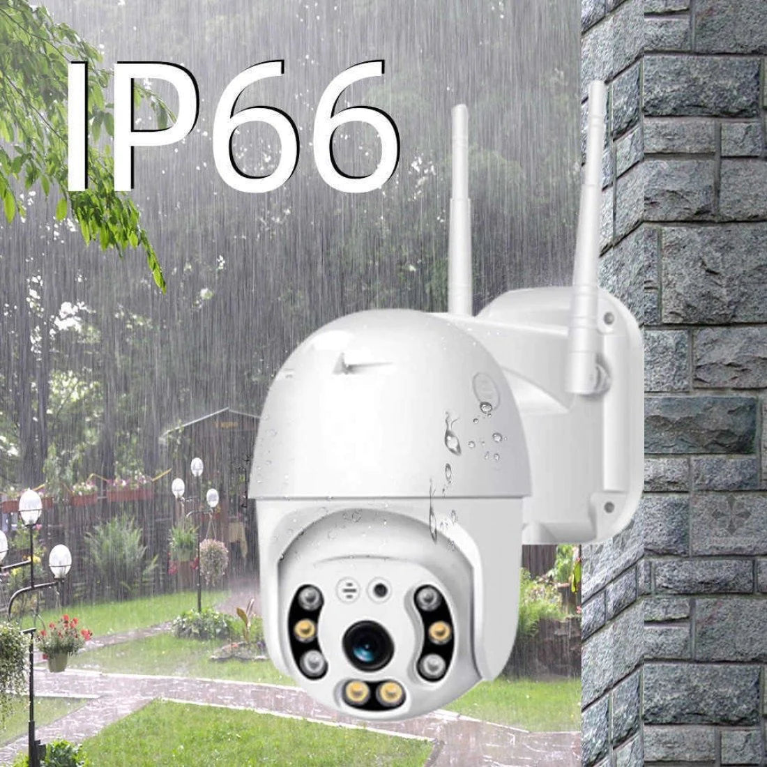 WIFI Външна Камера С Две Антени Нощно Виждане FULL HD 1080P