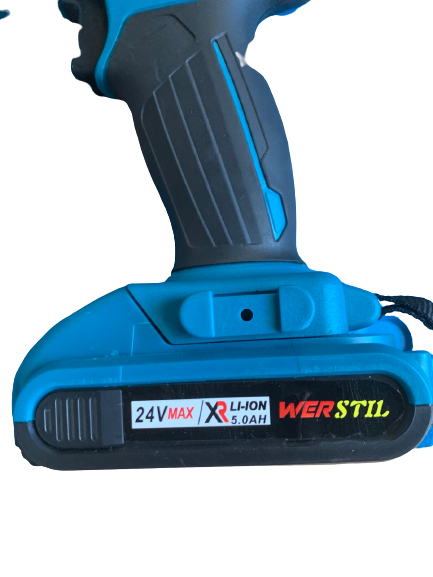 Șurubelniță WERSTIL 24V, baterii Li-ion 24V, 5.0 Ah - 2 buc.