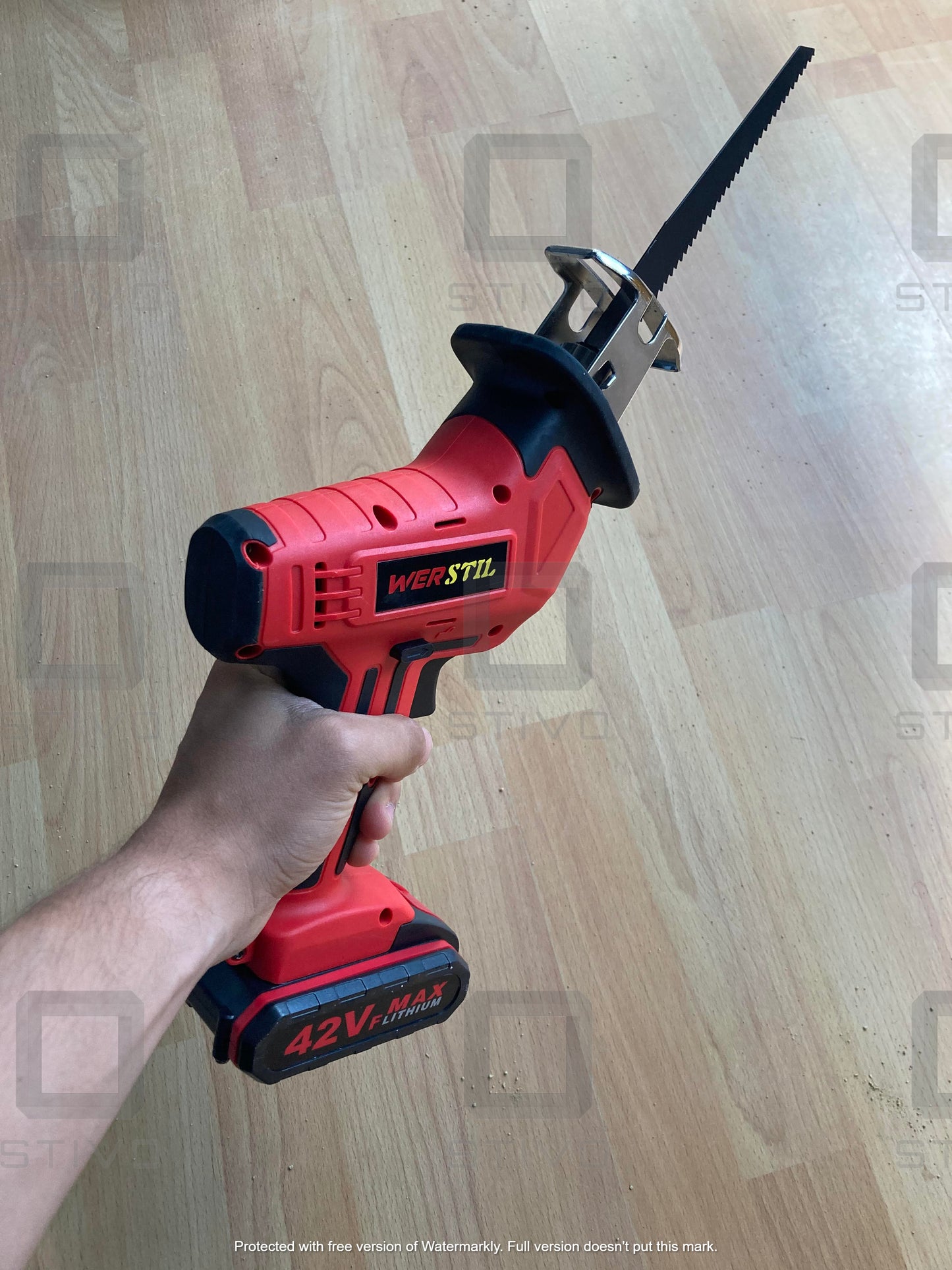 WERSTIL Ferăstrău drept Saber fără fir, set complet