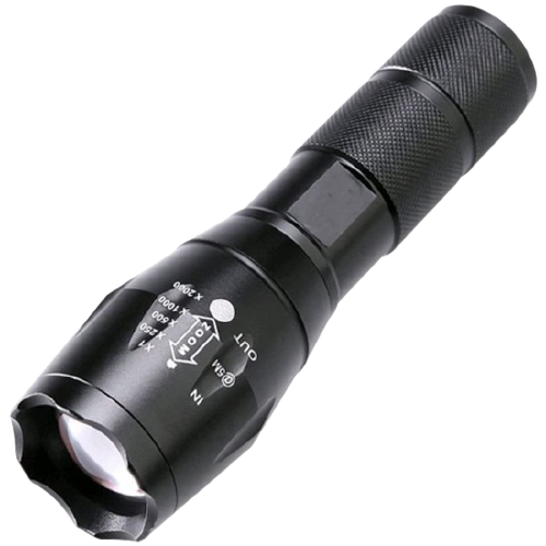 Мощен акумулаторен фенер с CREE LED диод 2500W ZOOM T6 - Stivo.bg