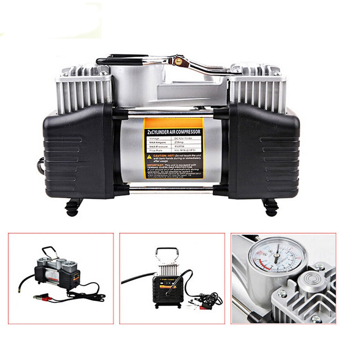 Компресор за Гуми Двуцилиндров 12V - STIVO