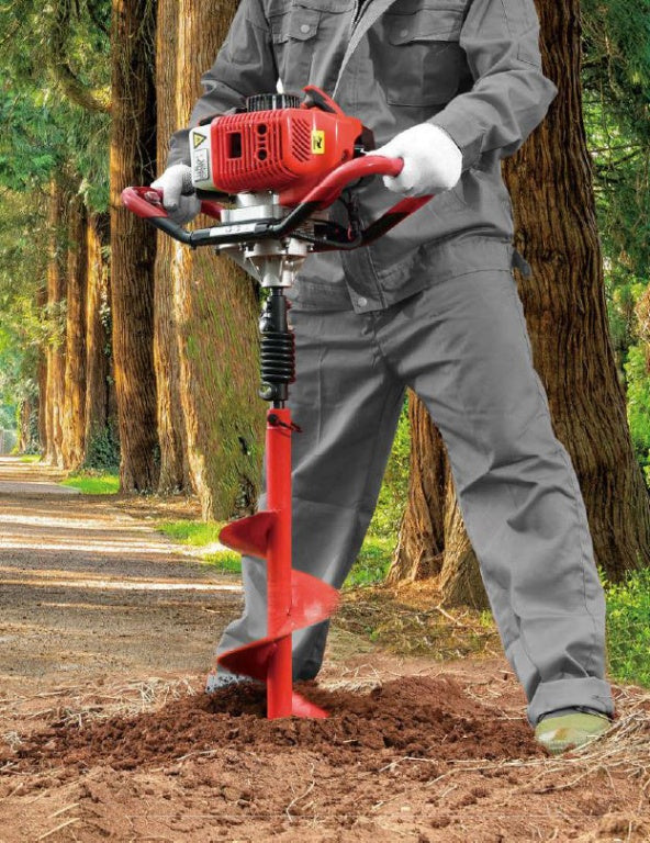 Burghiu cu motor german pe benzină cu răcire în doi timpi WERSTIL, 5,2 CP, cu burghiu
