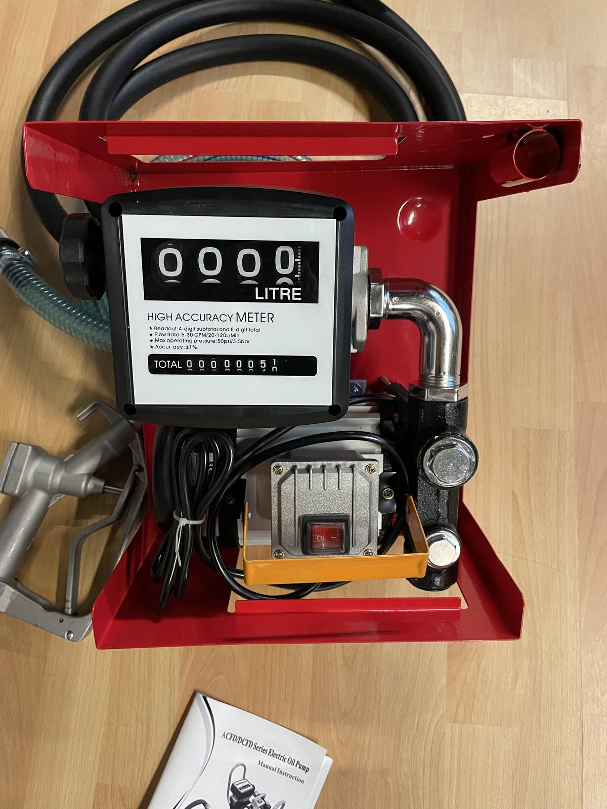 Pompa electrica pentru golirea benzinei tip benzinarie 220V