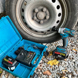 Промо Комплект Акумулаторен Безчетков Ъглошлайф WERSTIL 24V + 2 Батерии и Зарядно с Куфар + Професионален Акумулаторен Ударен Гайковерт WERSTIL 24V 4Ah 500 N/m - Stivo.bg