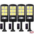 4бр.LED COB Соларна сензорна лампа 600W с дистанционно - Stivo.bg