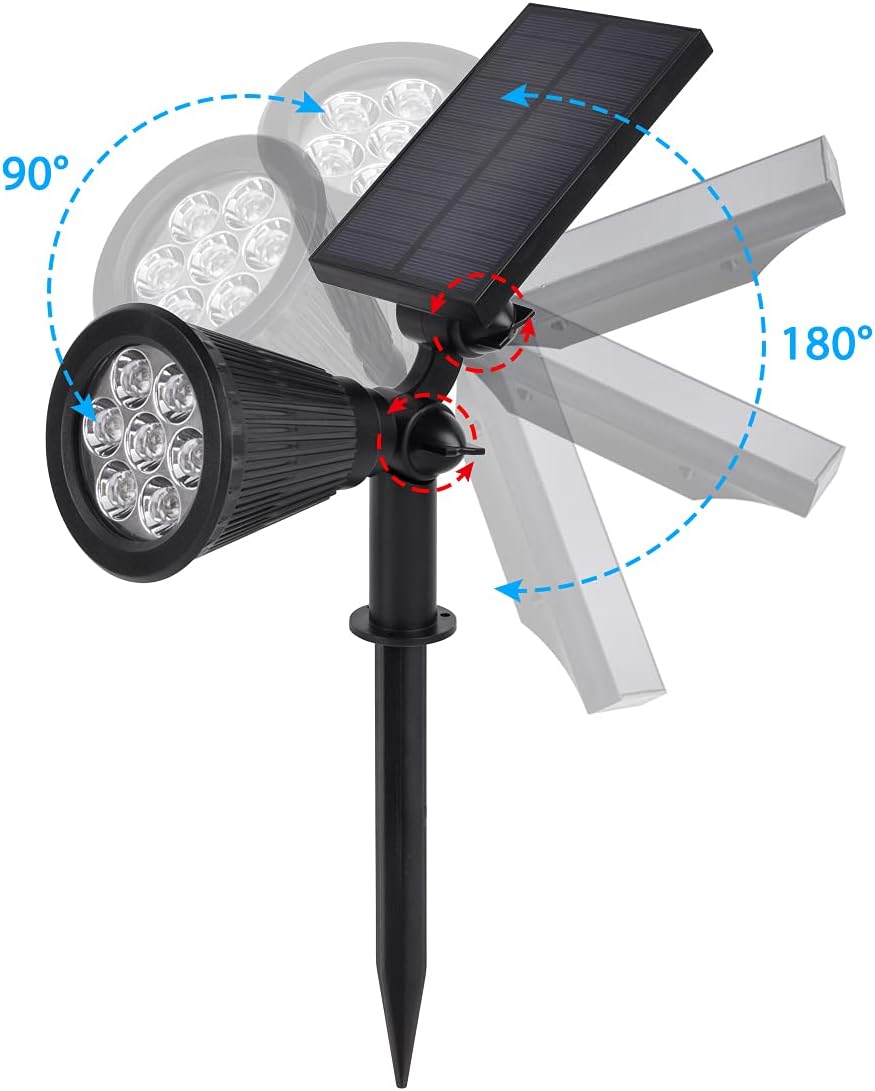Соларна градинска лампа 5W с колче за земя, IP65,