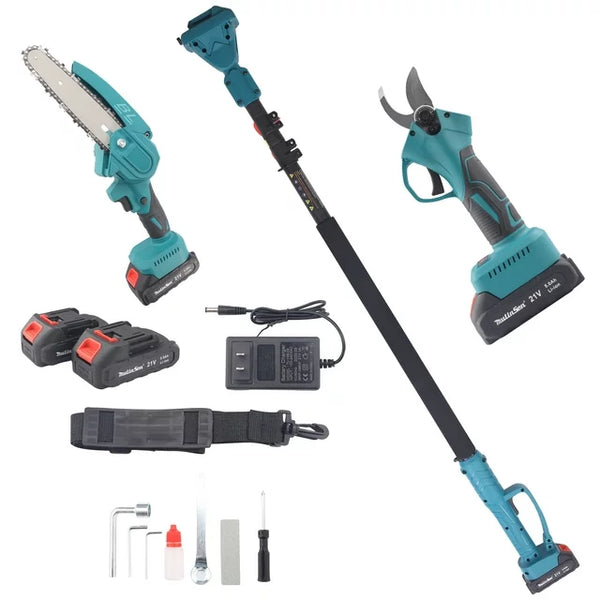 Set ferăstrău și foarfecă fără fir 3 în 1, 24 V