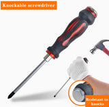 Set șurubelnițe cu impact, magnetizate, 7 piese, ergonomice