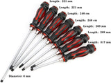 Set șurubelnițe cu impact, magnetizate, 7 piese, ergonomice