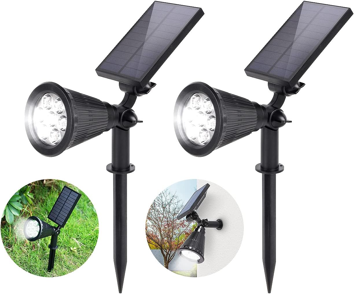 Соларна градинска лампа 5W с колче за земя, IP65,