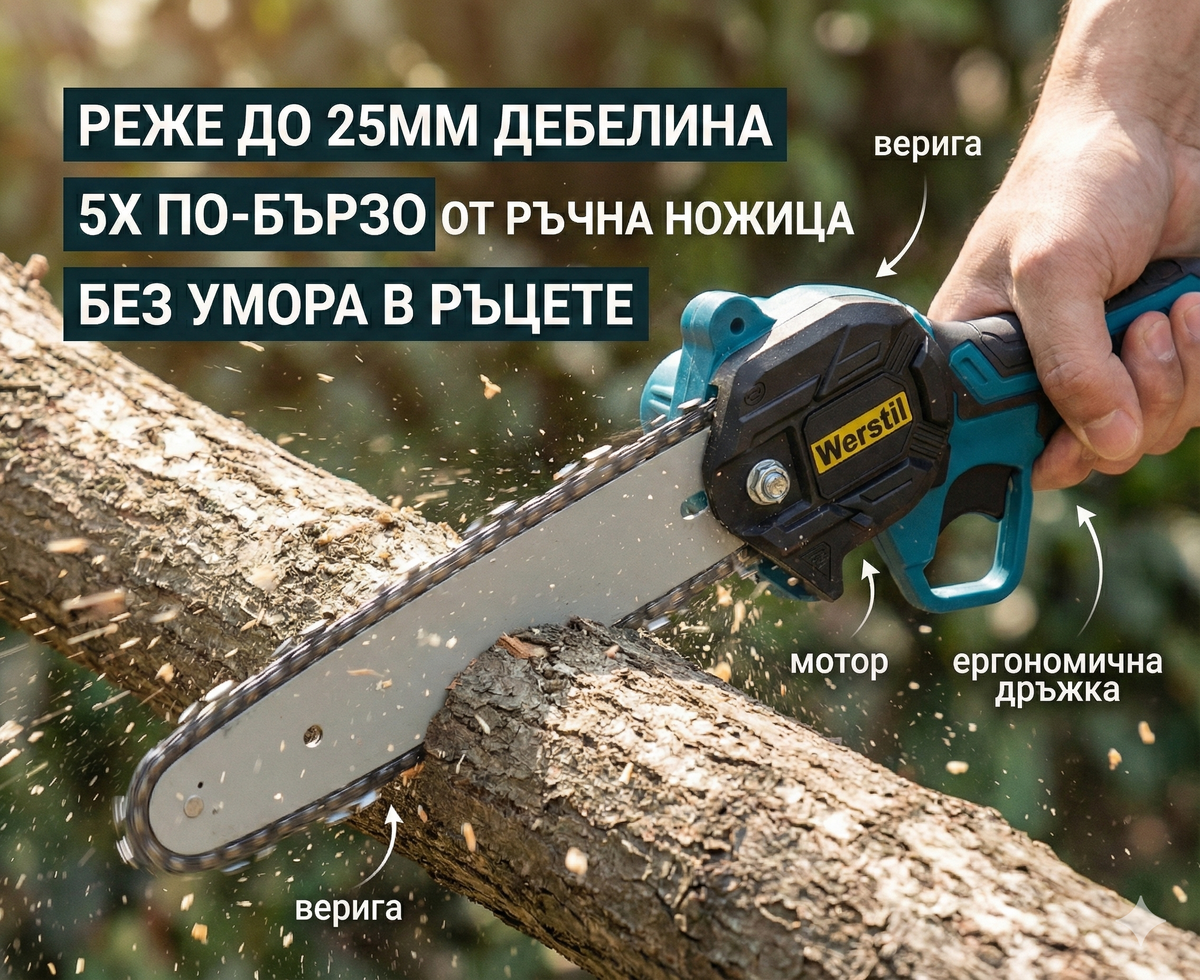 Ασύρματο πριόνι WERSTIL 21V
