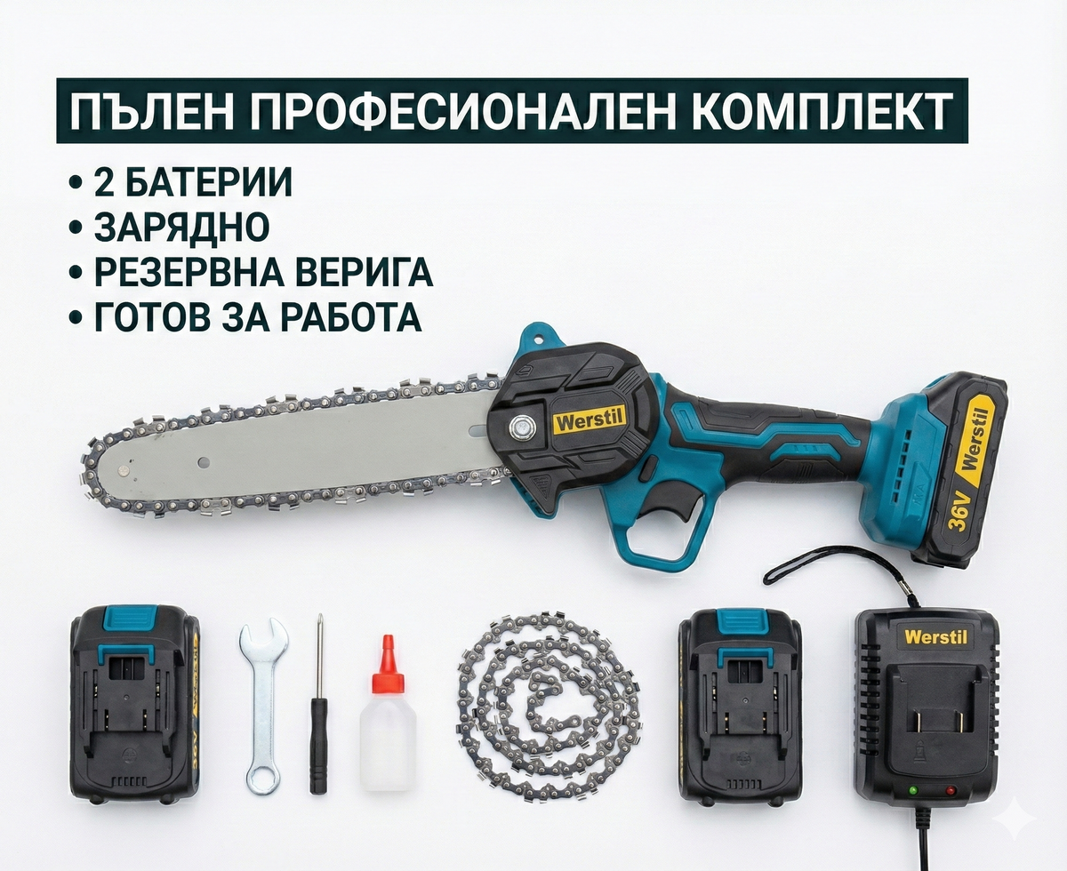 Ασύρματο πριόνι WERSTIL 21V