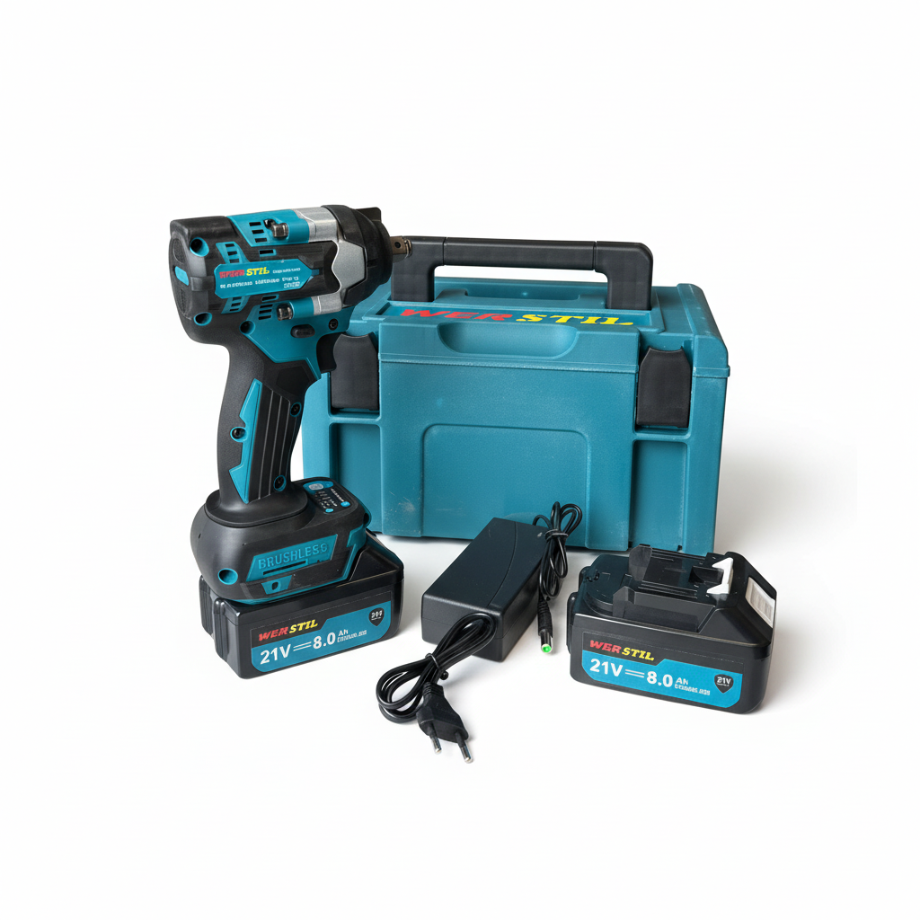 Акумулаторен Ударен Гайковерт WERSTIL 21V 8Ah - Stivo.bg