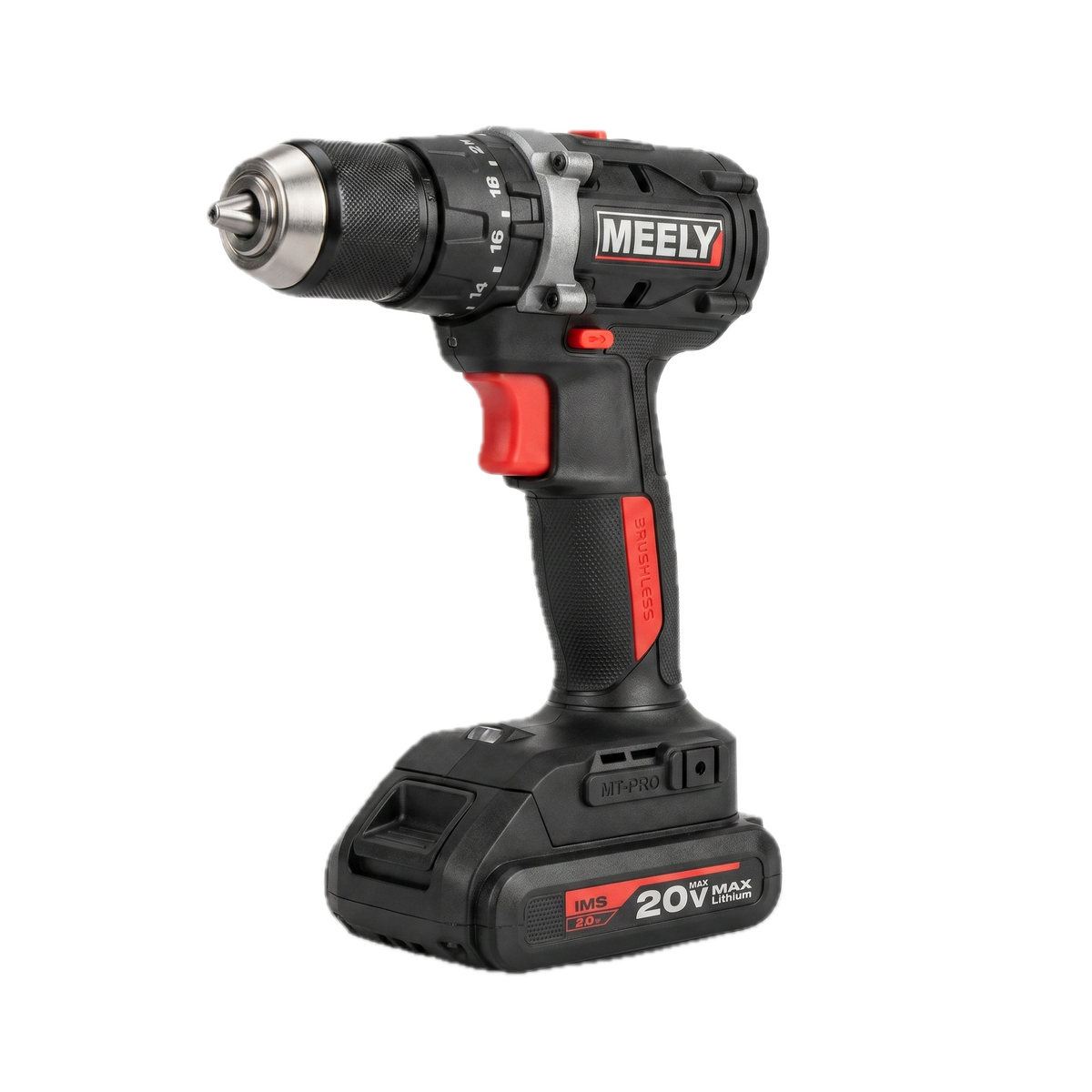 Акумулаторна бормашина MEELY MT-PRO 20V Brushless 60Nm + 2 батерии