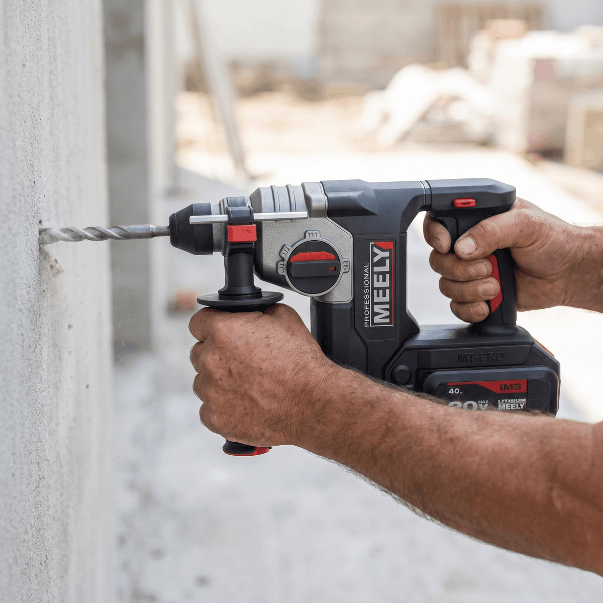 Перфоратор MEELY MT-526 PRO 20V Brushless SDS-Plus + 2× 4.0Ah батерии