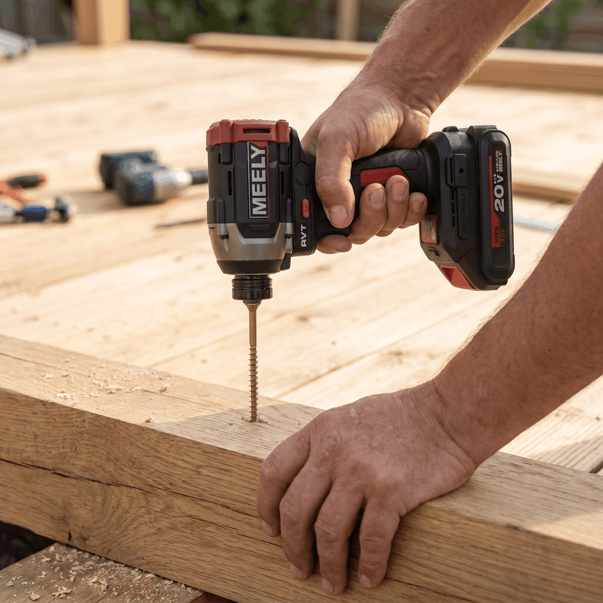 Импактен винтоверт/гайковерт MEELY MT-528 PRO 20V Brushless 230Nm + 2 батерии
