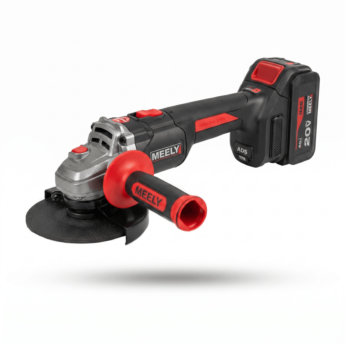 Акумулаторен ъглошлайф MEELY MT-600 20V Brushless 125мм + 2× 4.0Ah
