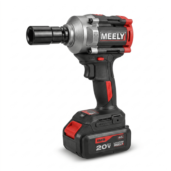 Гайковерт MEELY MT-650 PRO 20V Brushless 650Nm + 2× 4.0Ah батерии