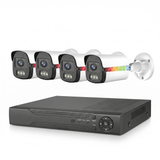 CCTV Комплект 4 камери Full HD + DVR + HDD, нощно виждане, IP66