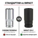 Impact гедоре комплект 1/2" 35 части OKBOONS HX-80035, метален куфар