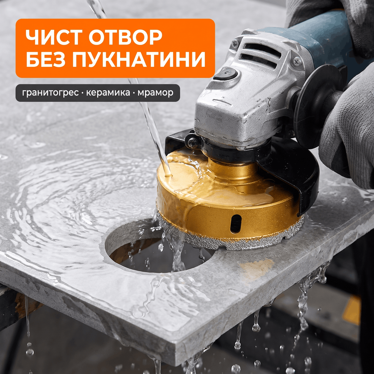 Комплект Диамантени Боркорони за Плочки и Гранитогрес — 7 бр. (20–68мм), М14, с Куфар