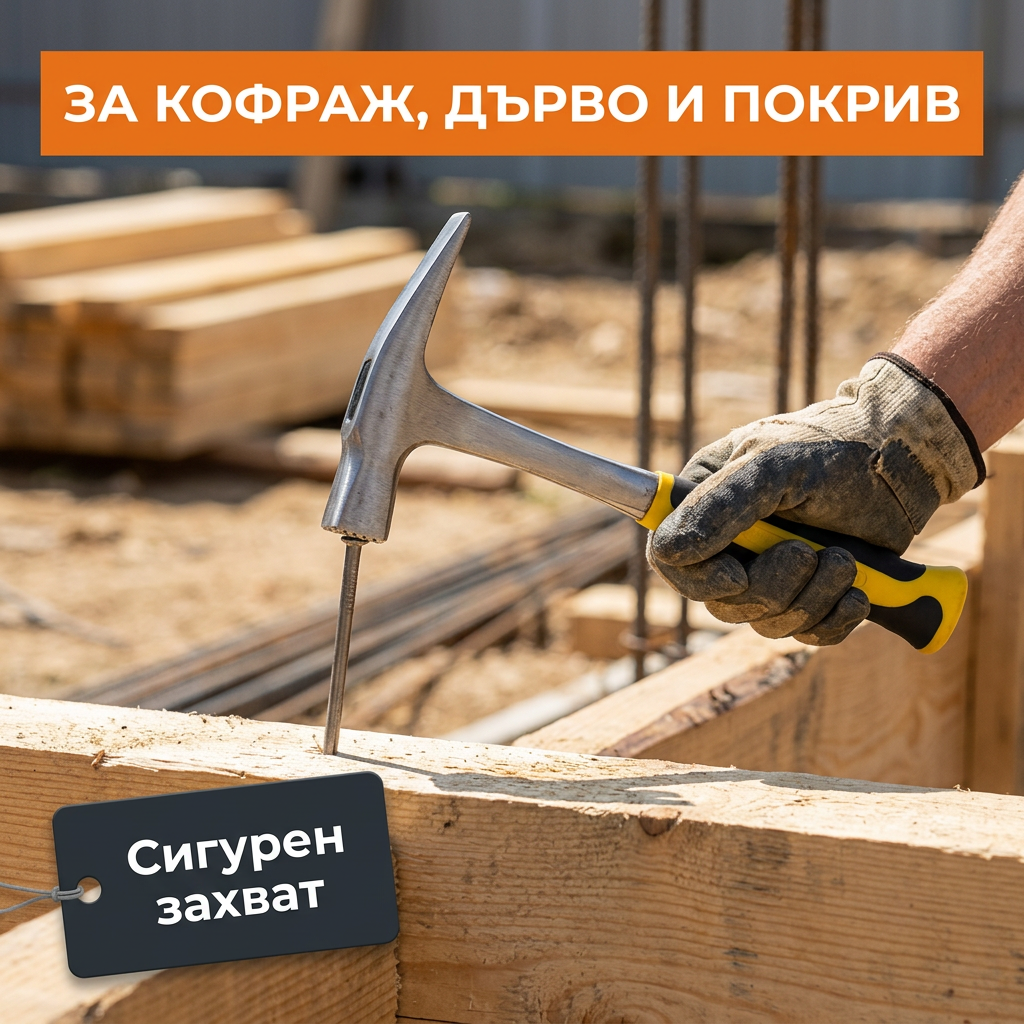 Кофражен чук за кофраж, дърво и покрив на строителен обект