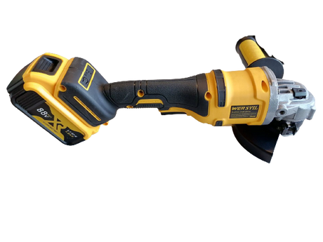 Акумулаторен Безчетков Ъглошлайф WERSTIL 24V + 2 Батерии и Зарядно с Куфар - Stivo.bg